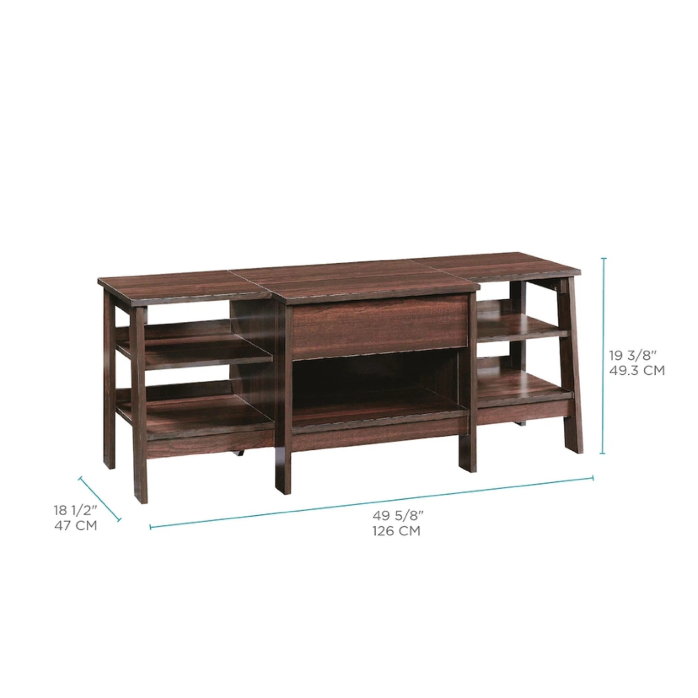 Trestle TV Stand & Media Storage Console Cabinet - photo 2