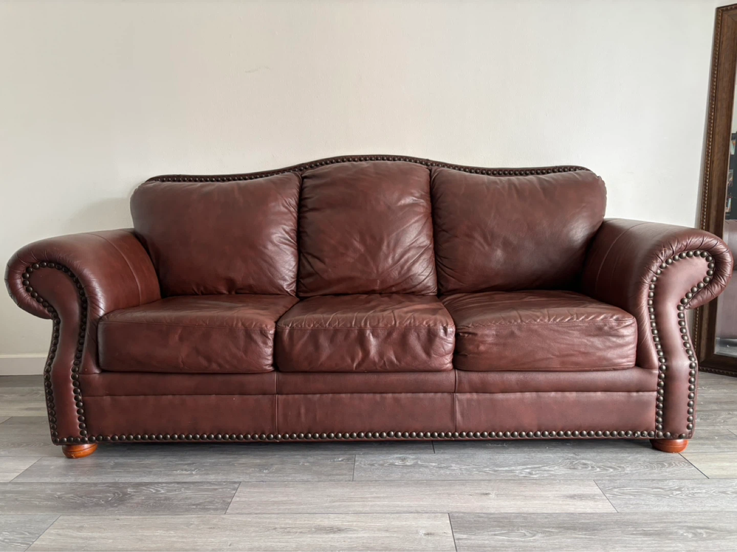 Genuine Leather Sofa + Loveseat Matching Set