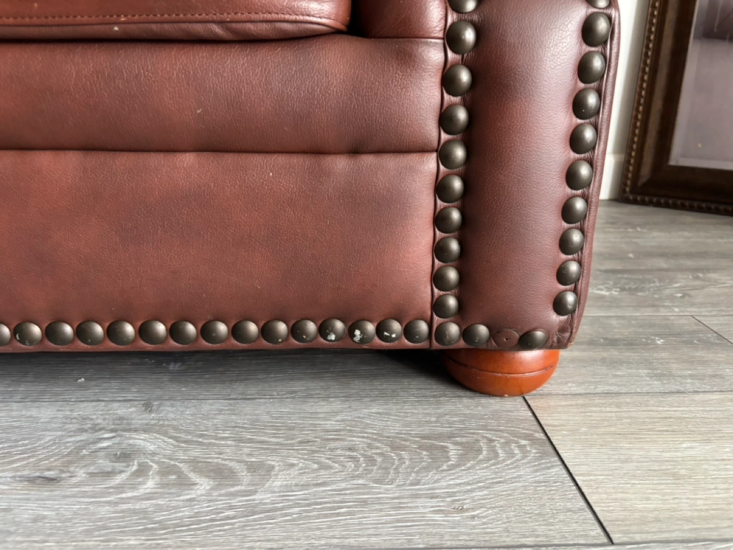 Genuine Leather Sofa + Loveseat Matching Set - photo 2