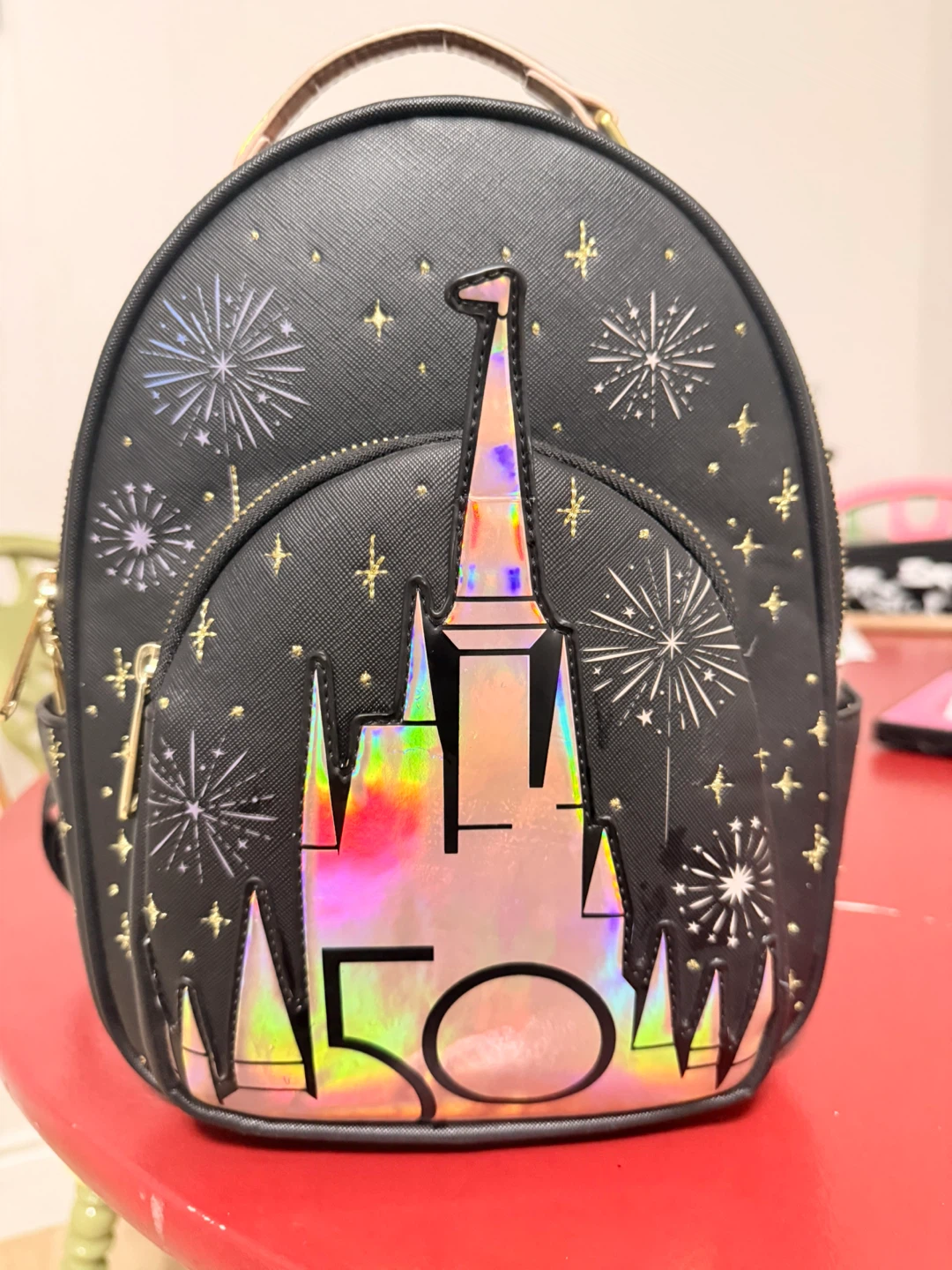 Loungefly Disney Parks 50th Anniversary Castle Mini Backpack