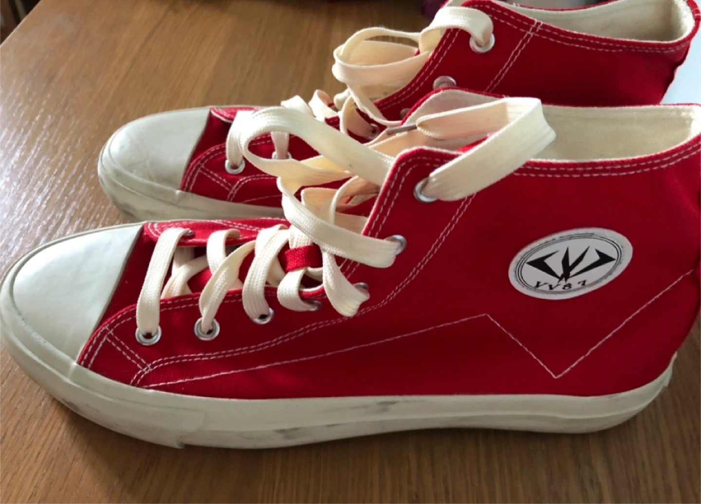 Red VV87 High Top Sneakers Size 11