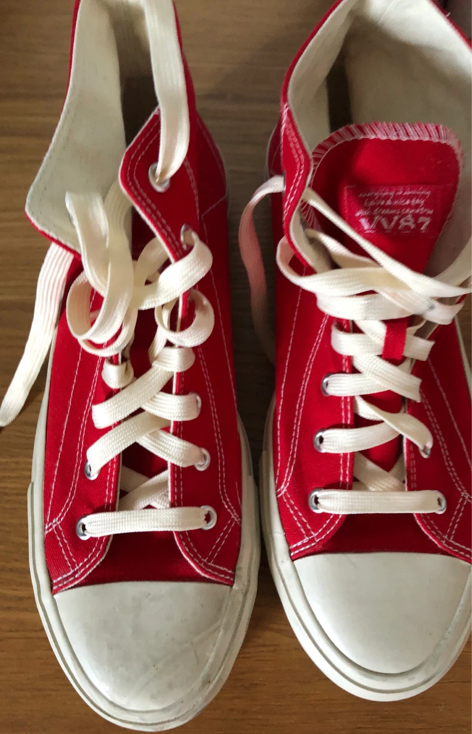 Red VV87 High Top Sneakers Size 11 - photo 3