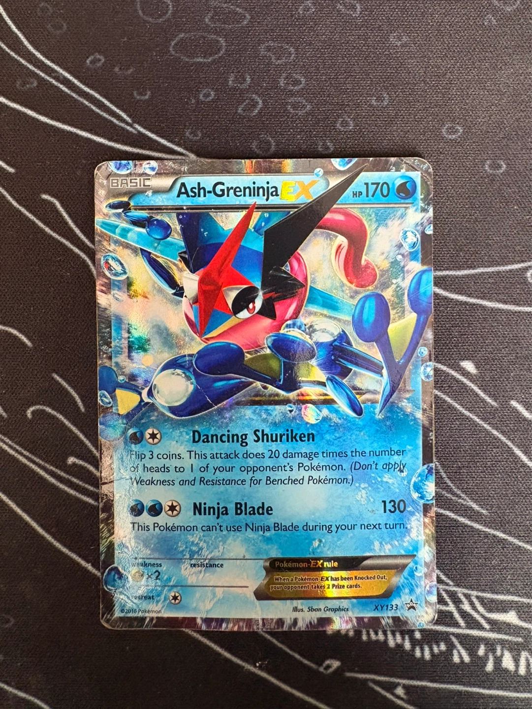 Pokemon Ash-Greninja EX Trading Card XY133