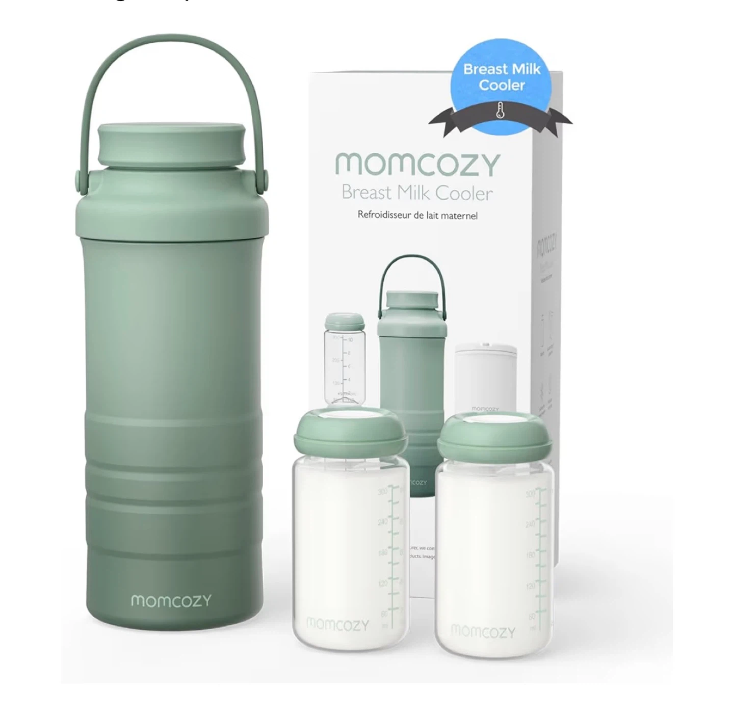 Momcozy Portable Breast Milk Cooler 22oz Green