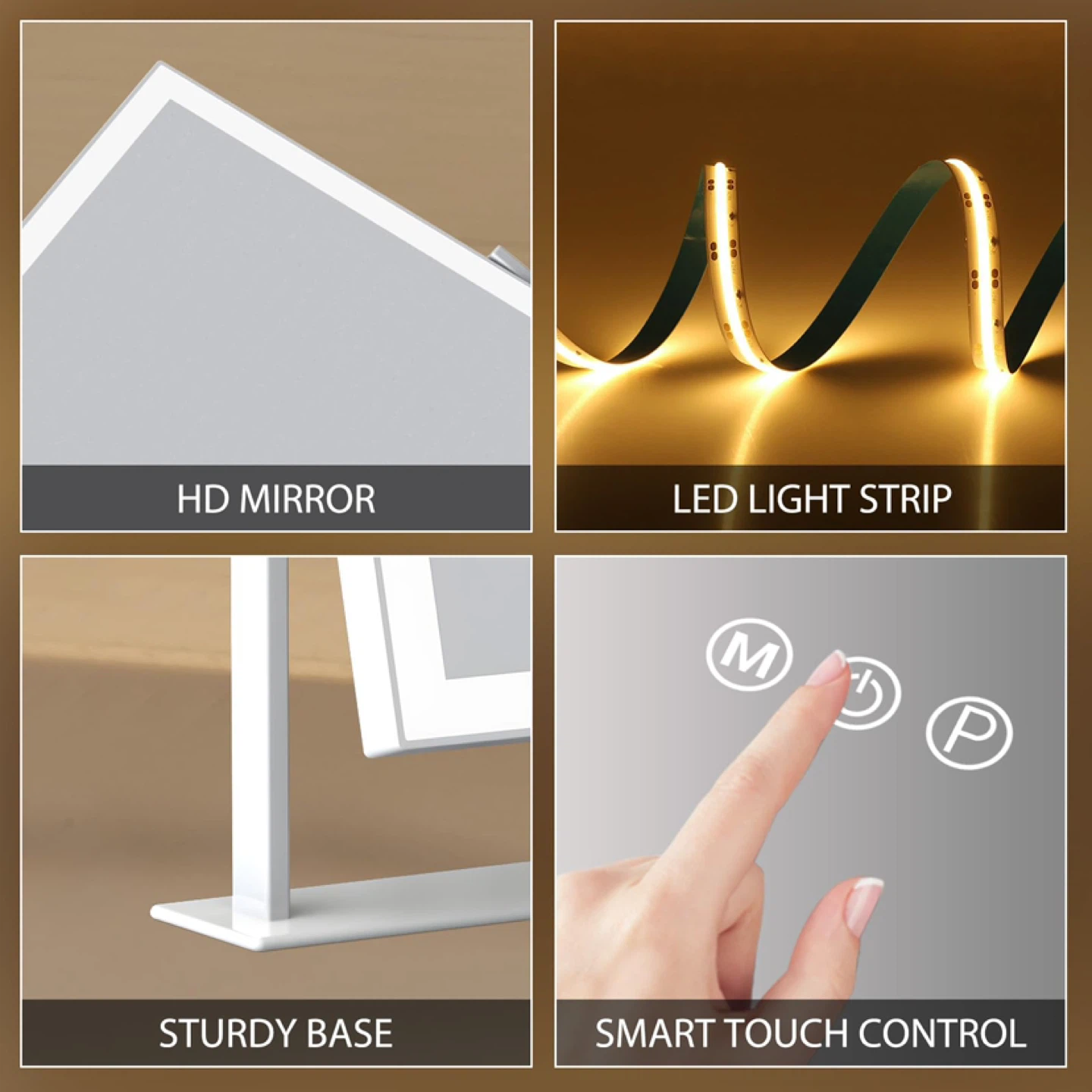 Leishe Vanity Mirror with Lights Vanity Smart Touch - photo 4