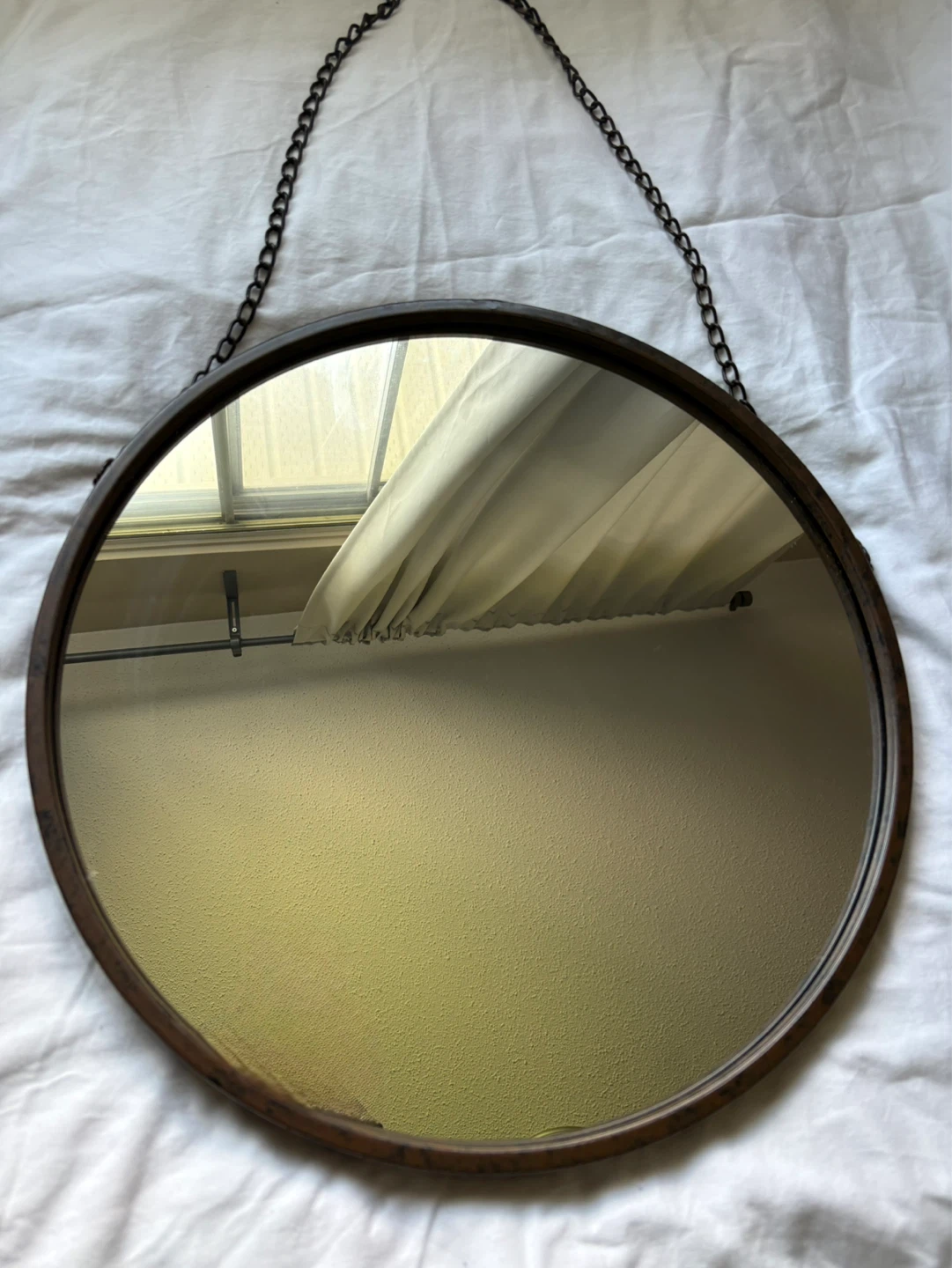 Round Mirror with Chain Hanger - photo 2