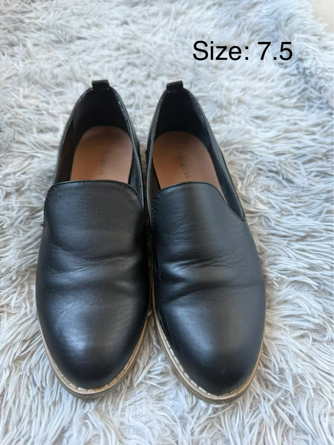 Women’s Black Loafers Size 7.5
