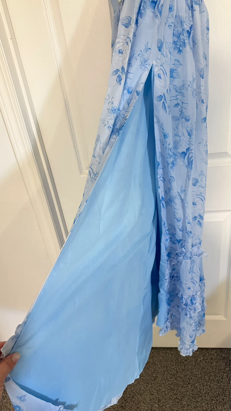 Floral Maxi Dress with Pearl  and corset - photo 3