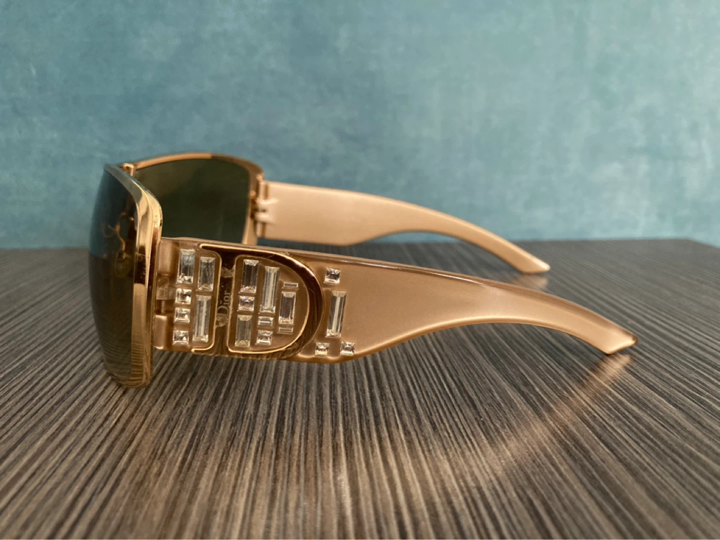 DIOR Sunglasses - Gold Frame with Crystals - photo 5