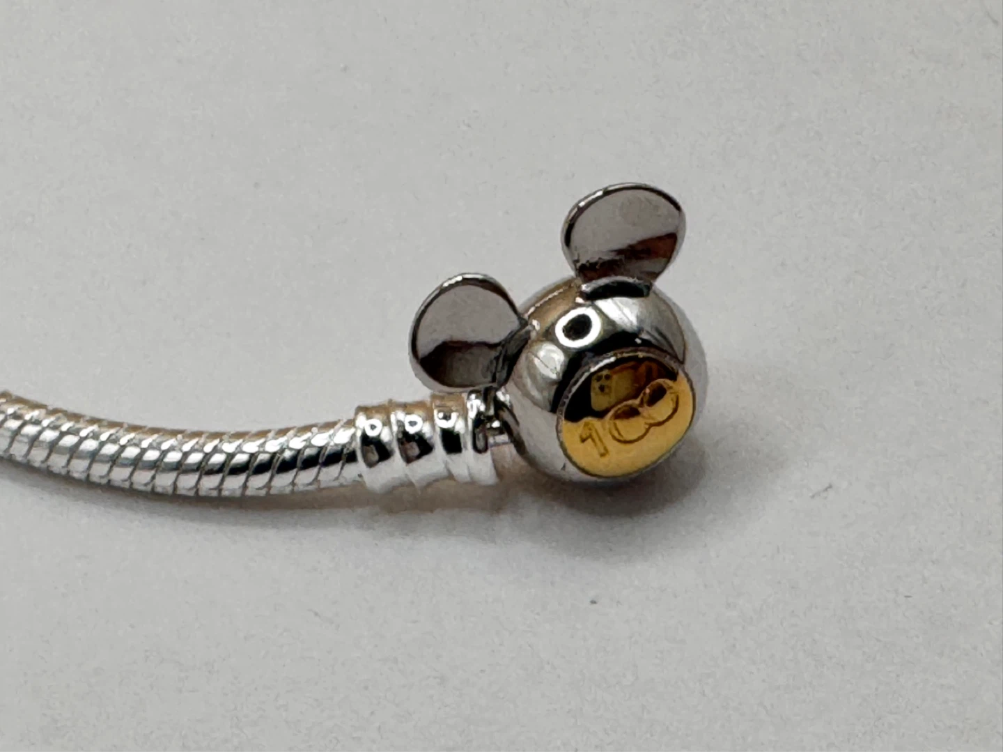 Sterling Silver 925 Mickey Mouse Charm Bracelet - photo 4