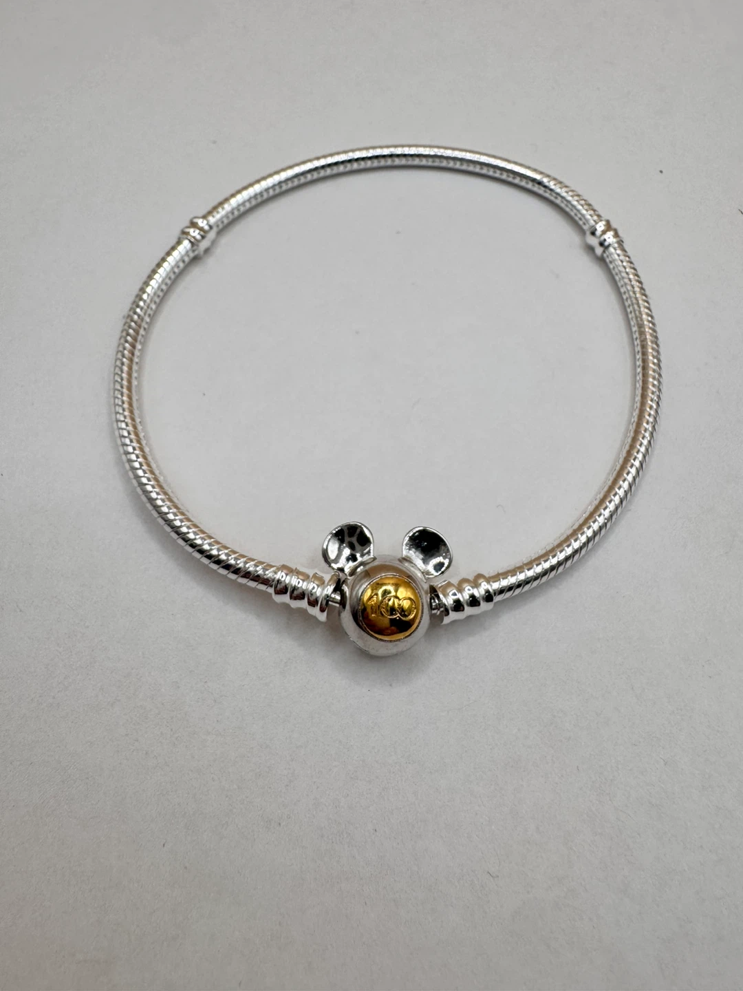Sterling Silver 925 Mickey Mouse Charm Bracelet - photo 5