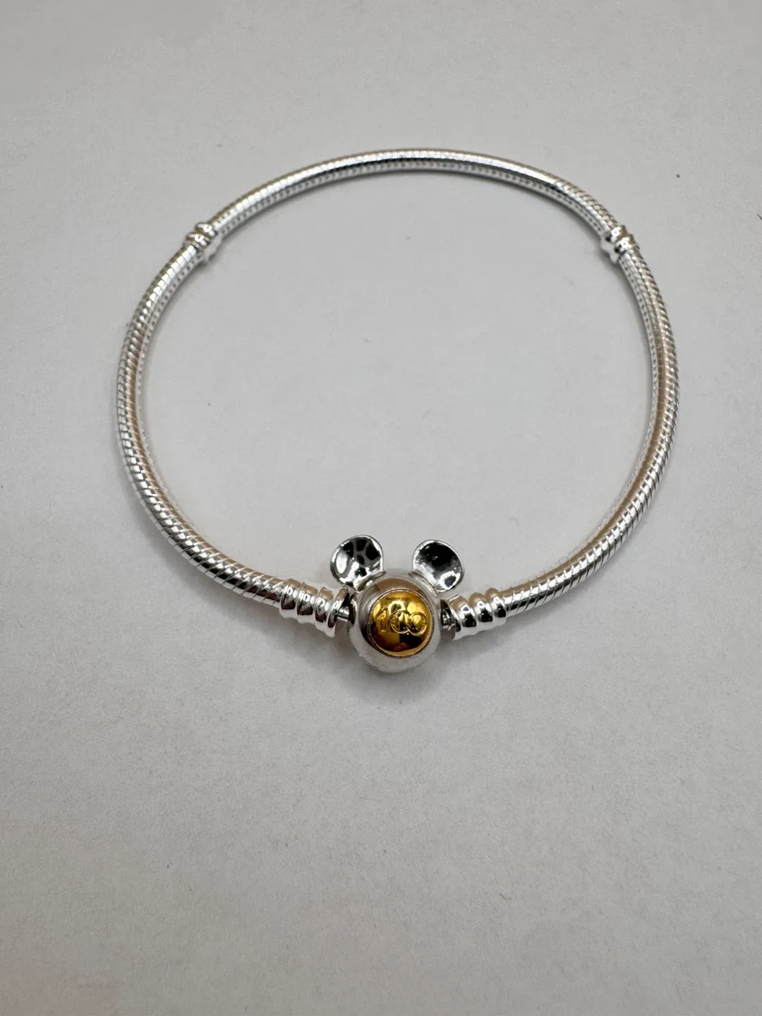 Sterling Silver 925 Mickey Mouse Charm Bracelet - photo 5