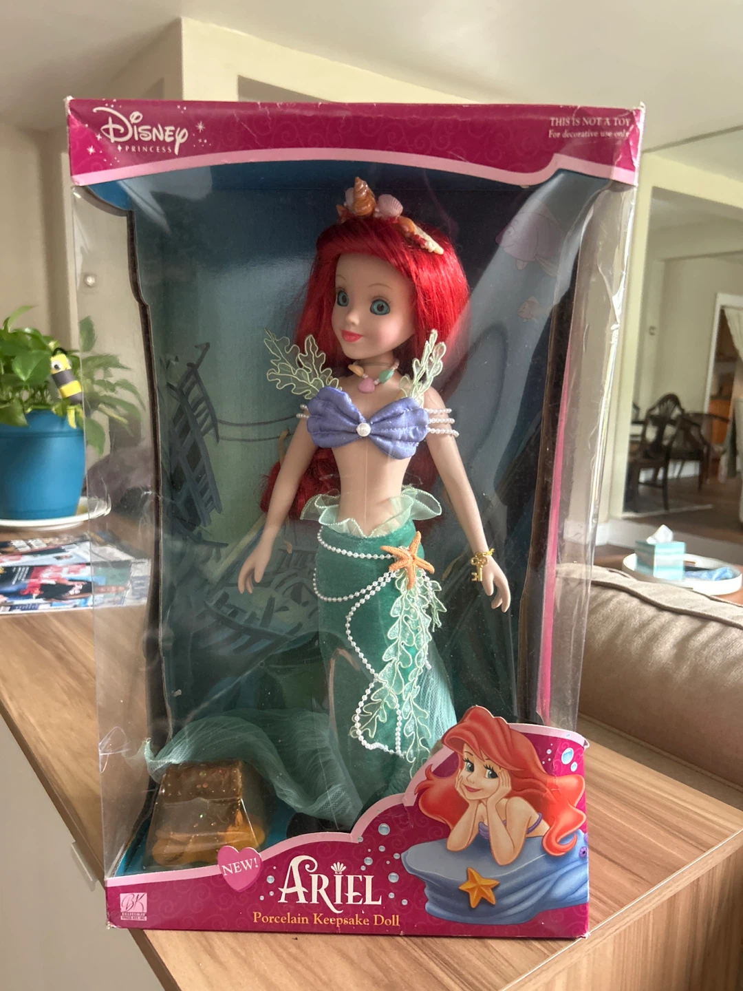 Disney Princess Ariel Porcelain Keepsake Doll