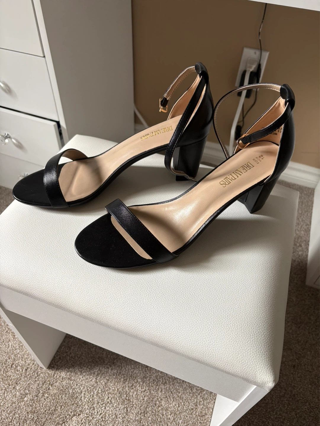 Dream Pairs Black Ankle Strap Block Heels - photo 2
