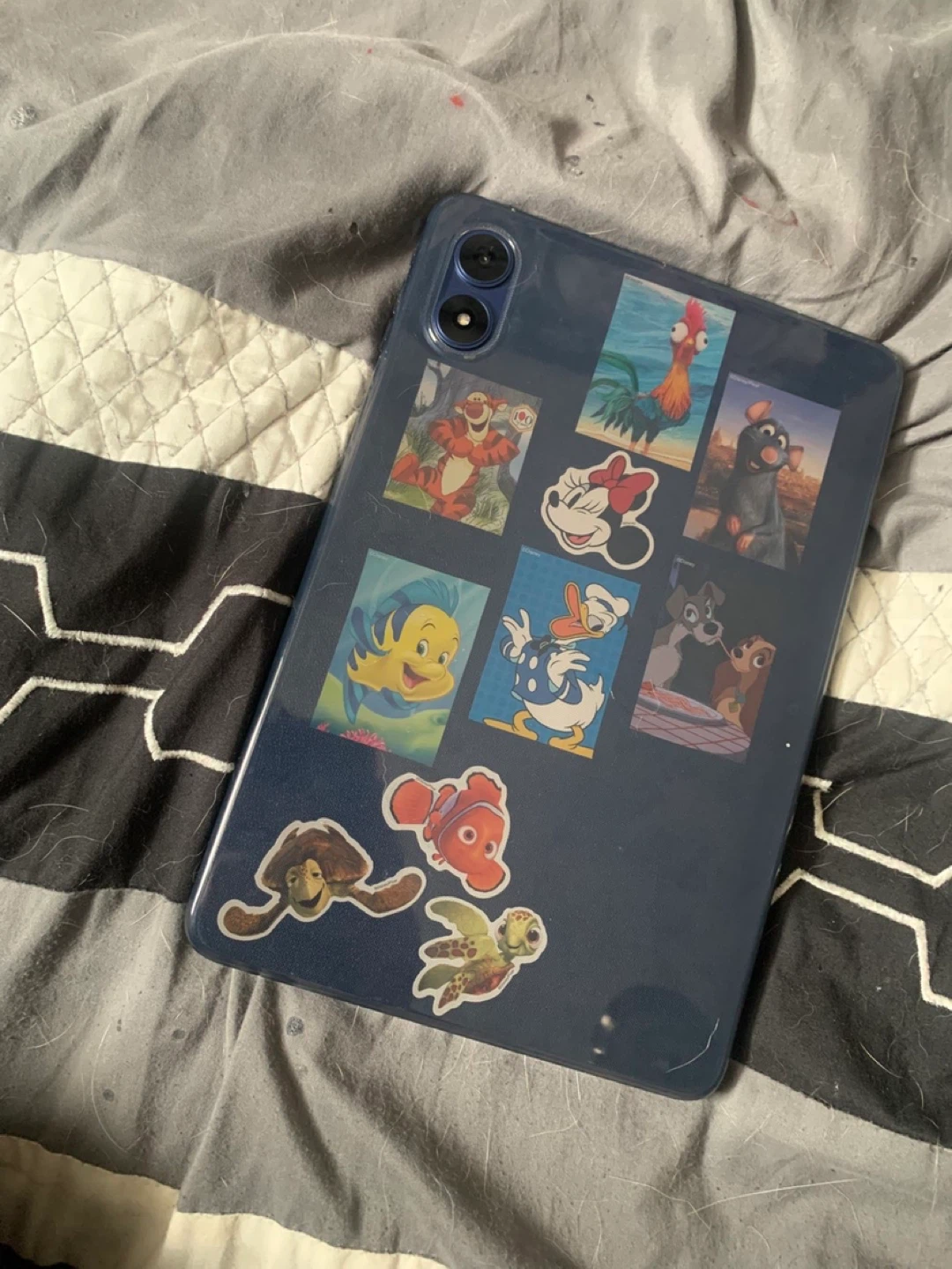 Blue Tablet with Disney Stickers