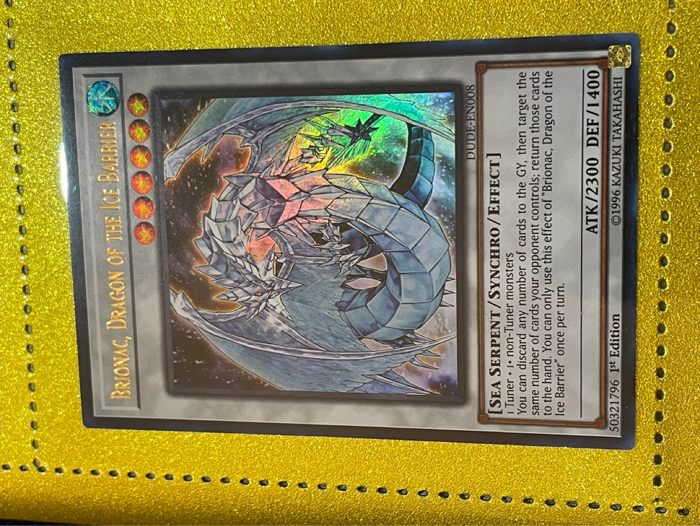 Brionac, Dragon of the Ice Barrier Yu-Gi-Oh! Card