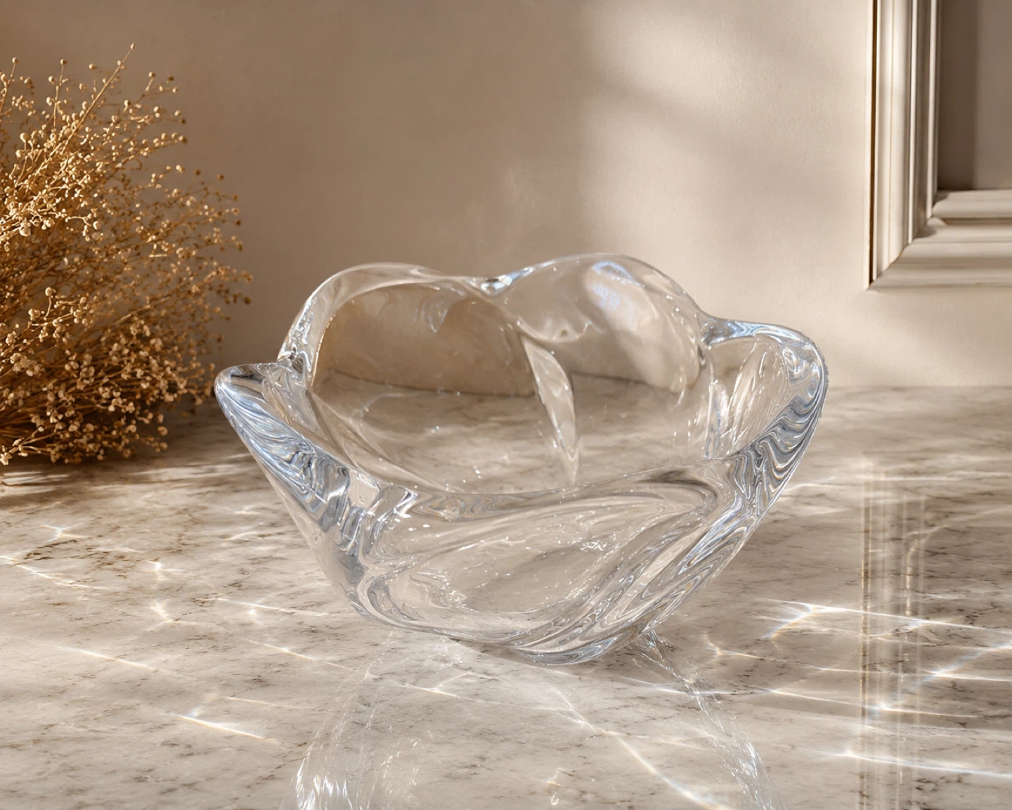 Vintage Holmegaard Danish Crystal Bowl - photo 3