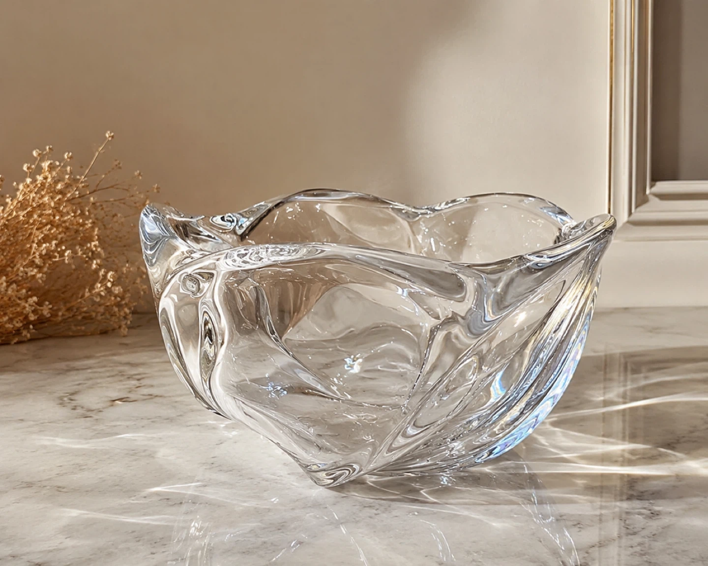 Vintage Holmegaard Danish Crystal Bowl