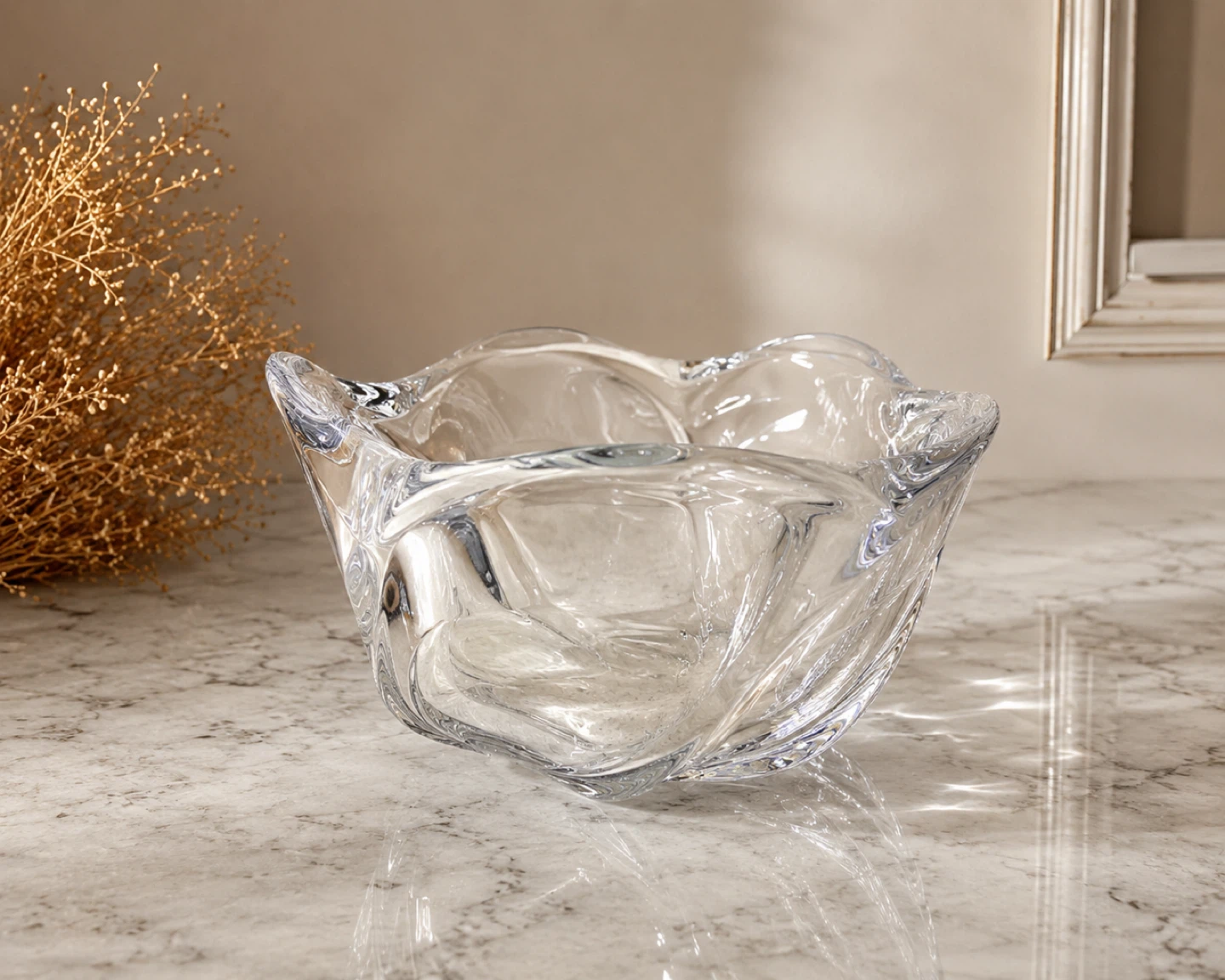 Vintage Holmegaard Danish Crystal Bowl - photo 2