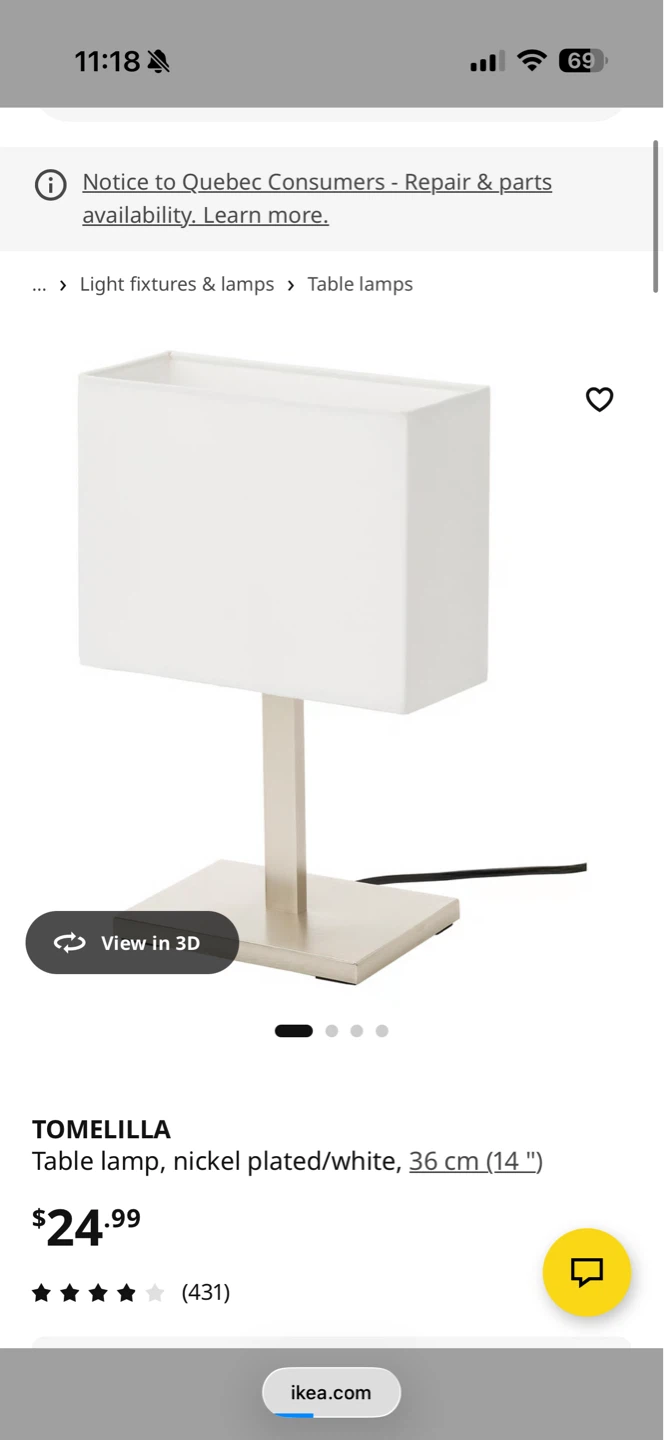 IKEA TOMELILLA Table Lamps (2-Pack) - photo 3