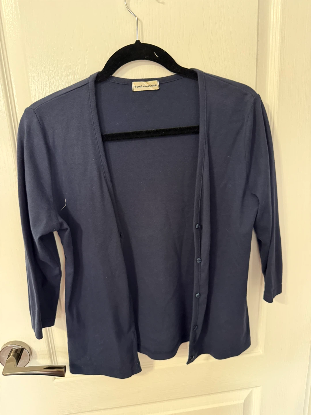Navy Blue Cardigan Japan Brand