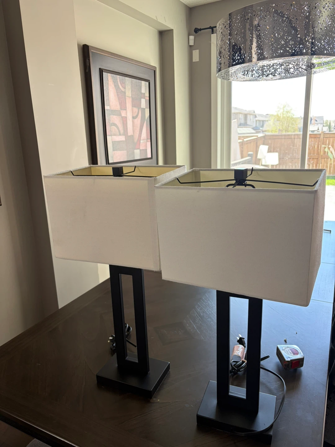 2 Black Table Lamps - photo 2