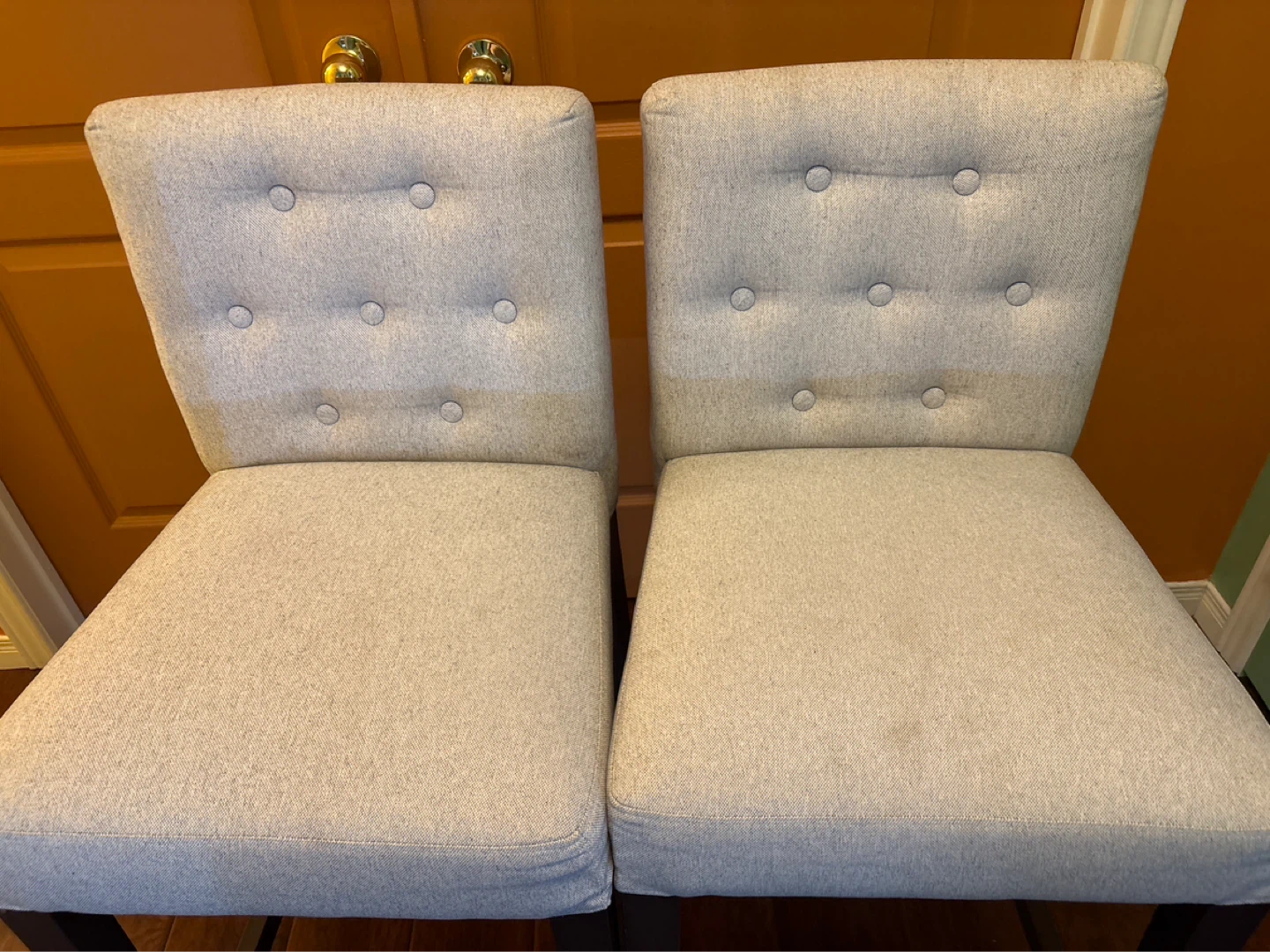 Set of 2 Tufted Bar Stools - photo 3