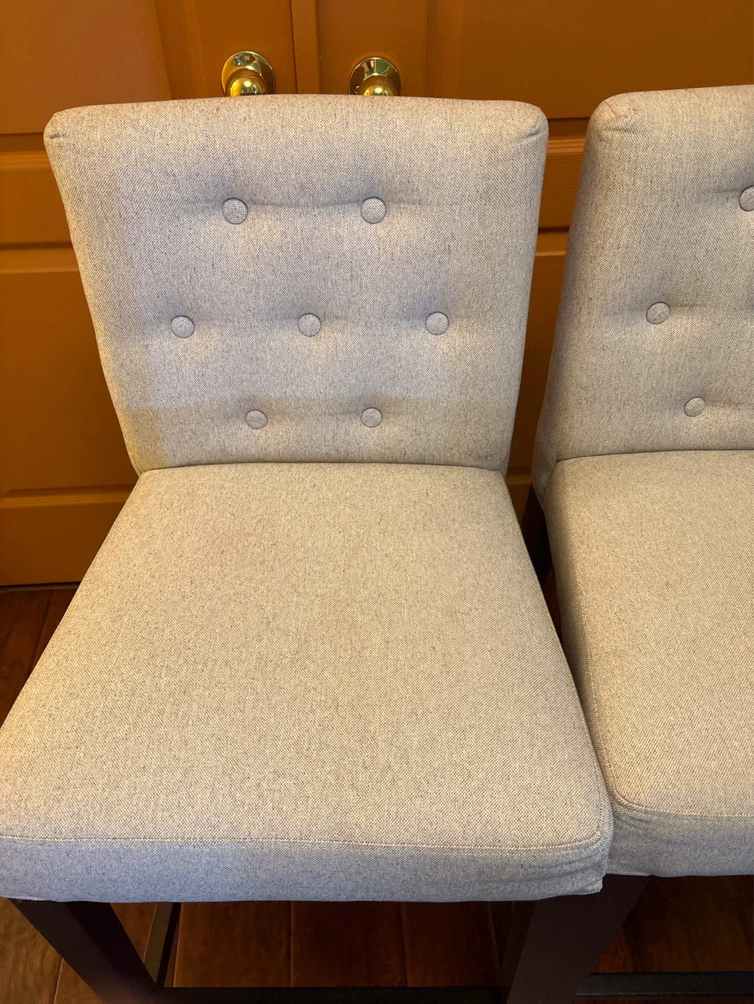 Set of 2 Tufted Bar Stools - photo 2