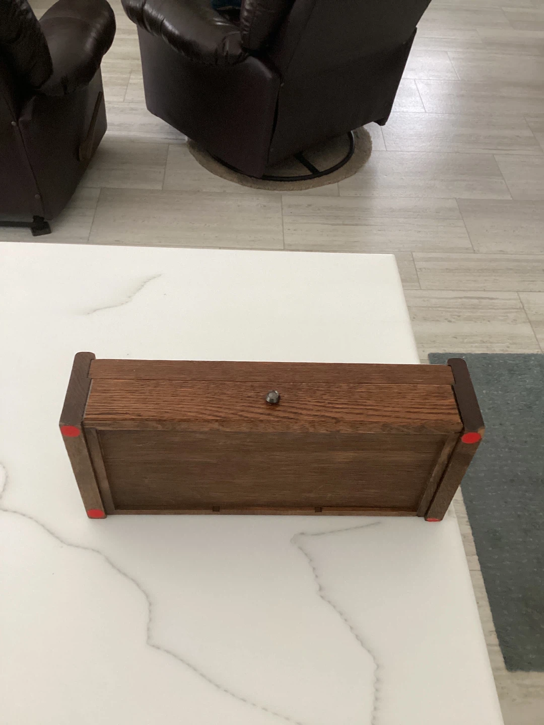 Wooden Desk Organizer with Drawer - photo 5