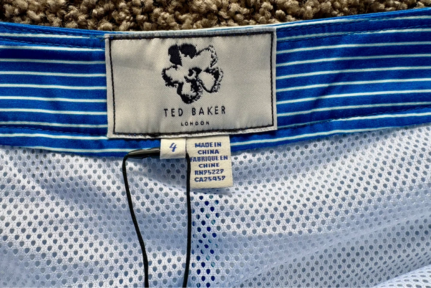 Ted Baker Mens Blue Swim Shorts Size 4 Large New With Tags - photo 5