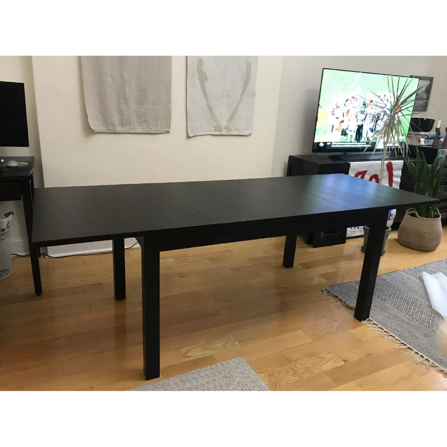 IKEA Black Dining Table expandable - photo 3