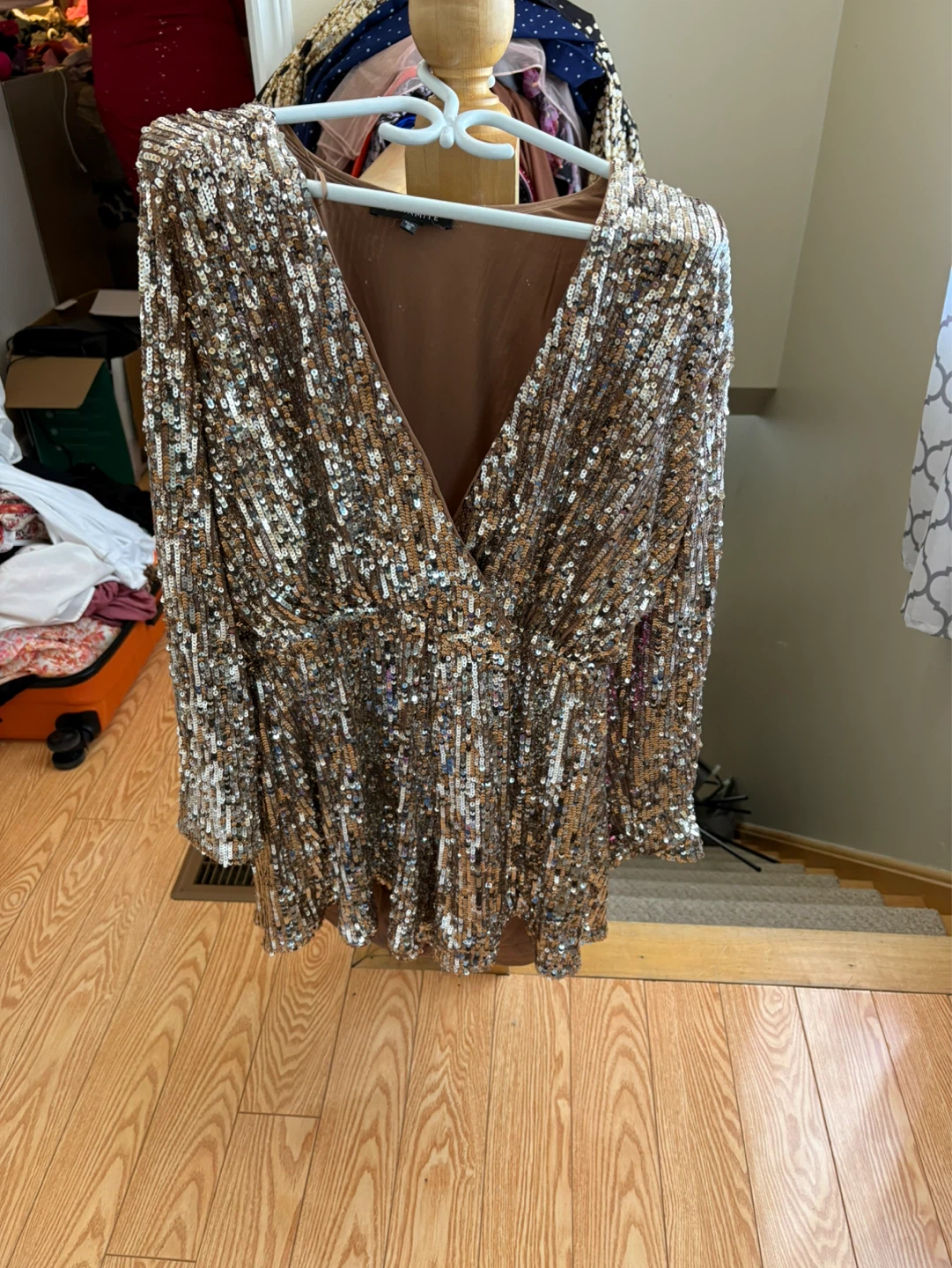 Sparkly dynamite short jumpsuit
