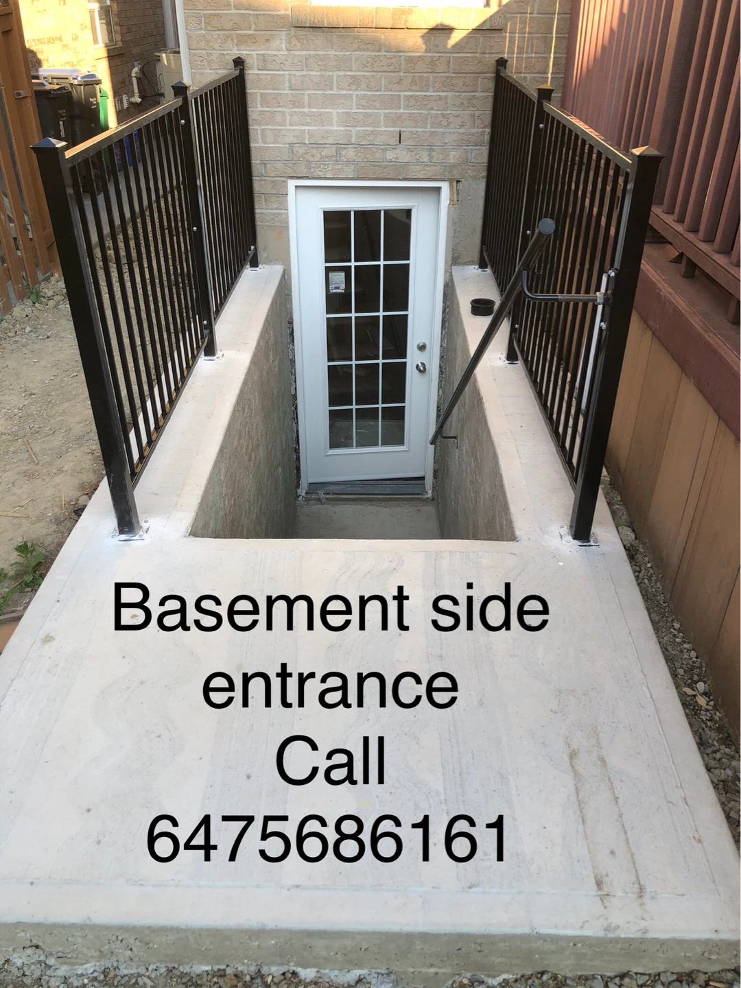 Basement Side Entrance Door and Window Well Installation - photo 5