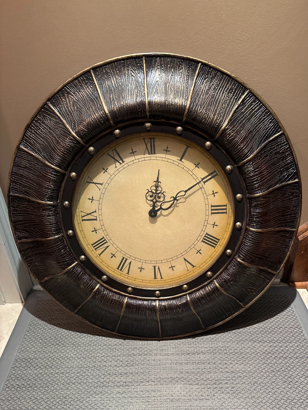 Decorative Wall Clock with Roman Numerals