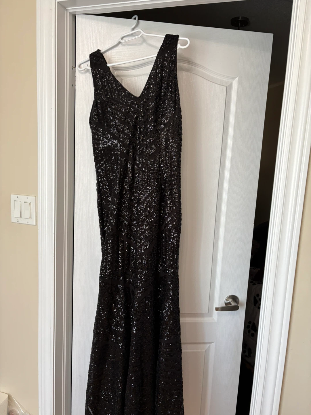 Beautiful black sequin gown