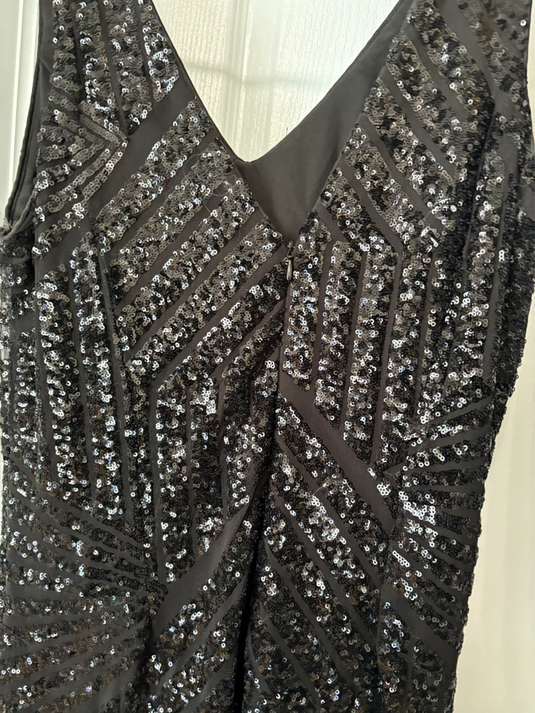 Beautiful black sequin gown - photo 3