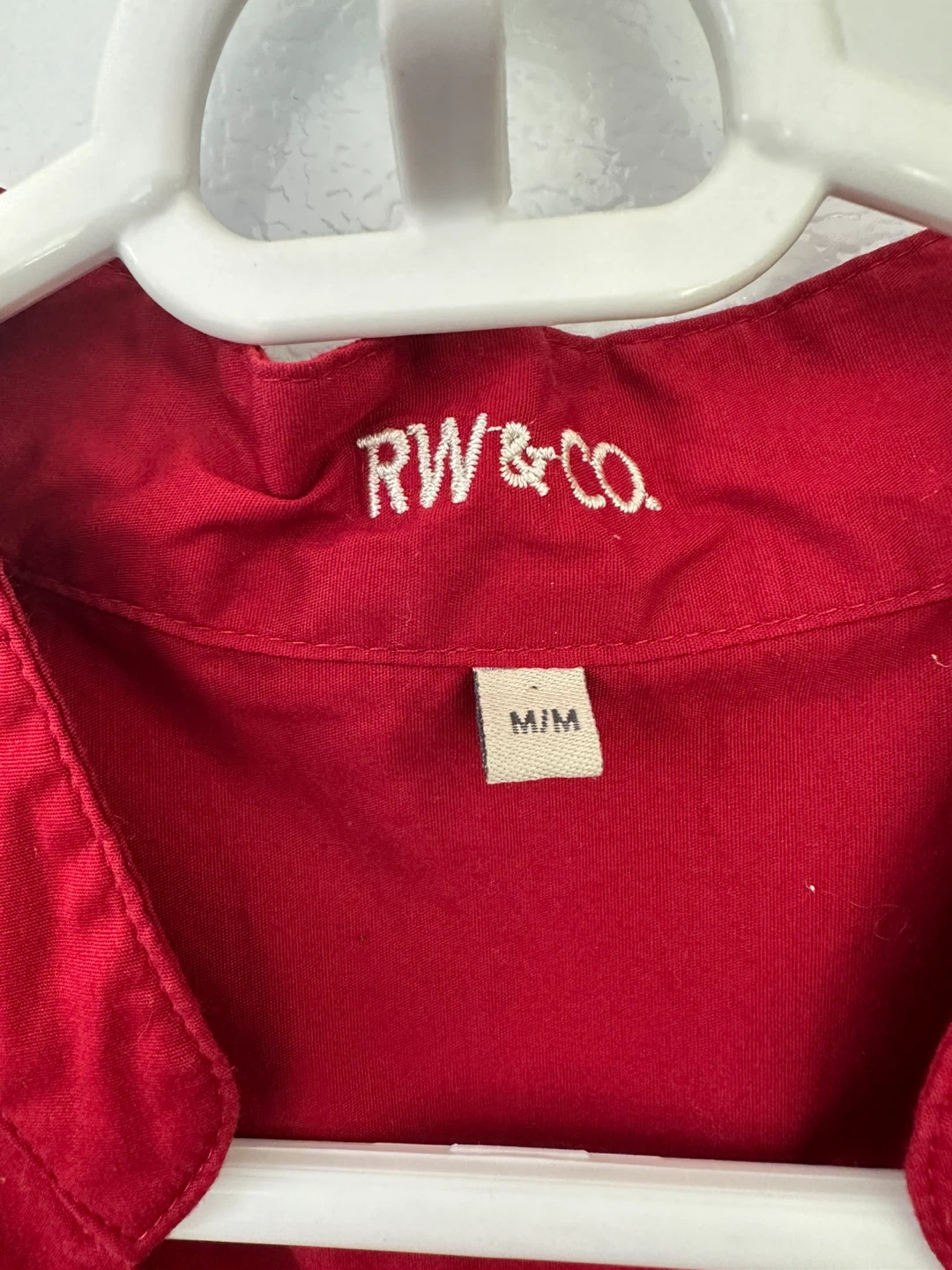 RW & Co. Red Sleeveless V-Neck Top M/M - photo 2