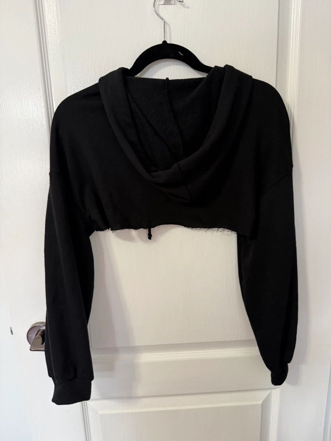 Fashion Nova Black Cropped Hoodie - photo 2