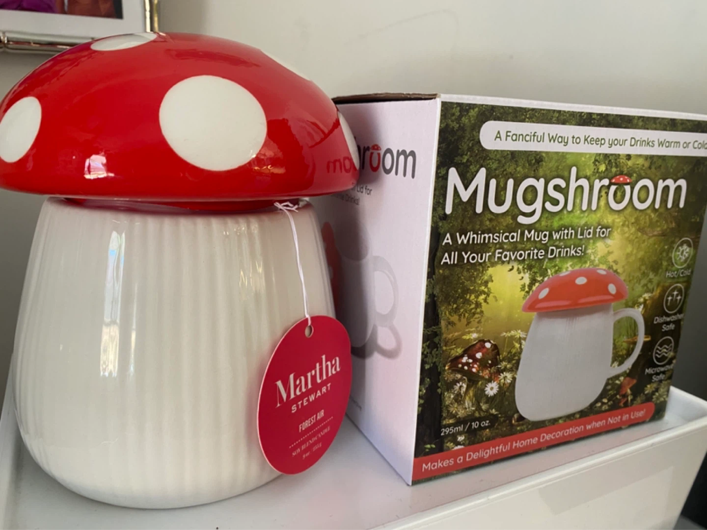 Mushroom Candle and “Mugshroom” mug w/ lid - photo 2