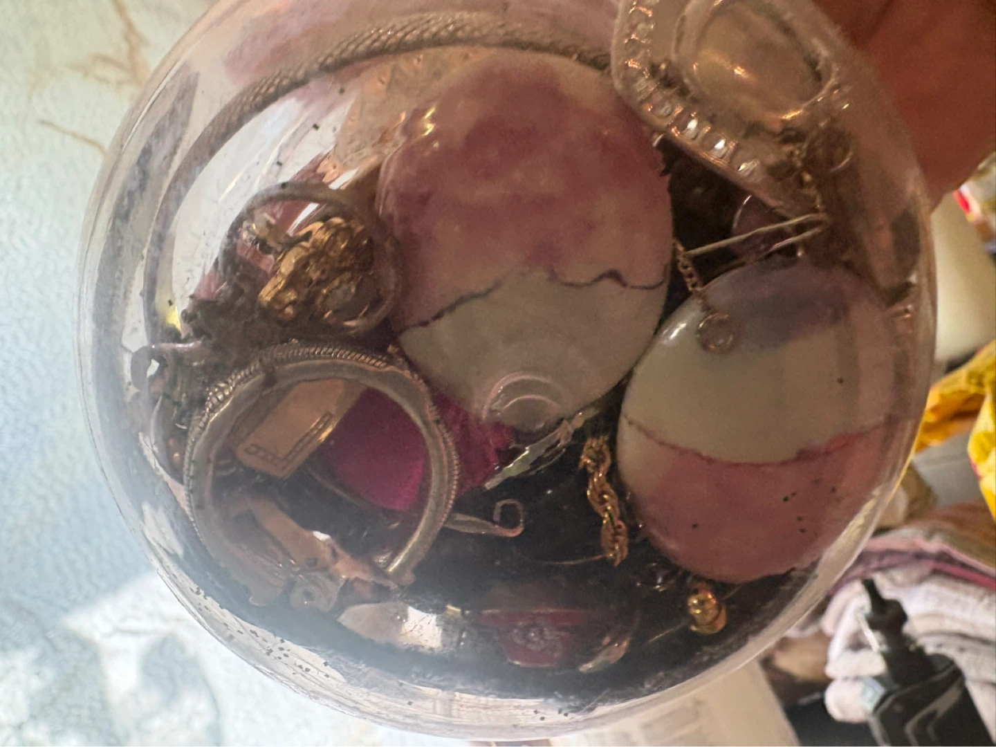 3 jars of costume jewelry pins and more - photo 4