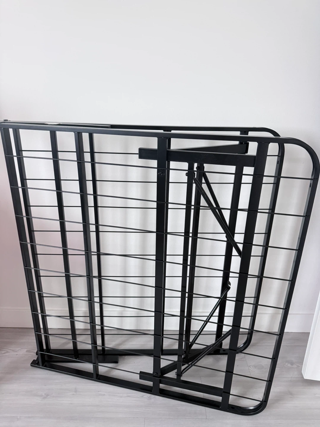 Foldable Twin Bed Frame with Mattress - photo 2