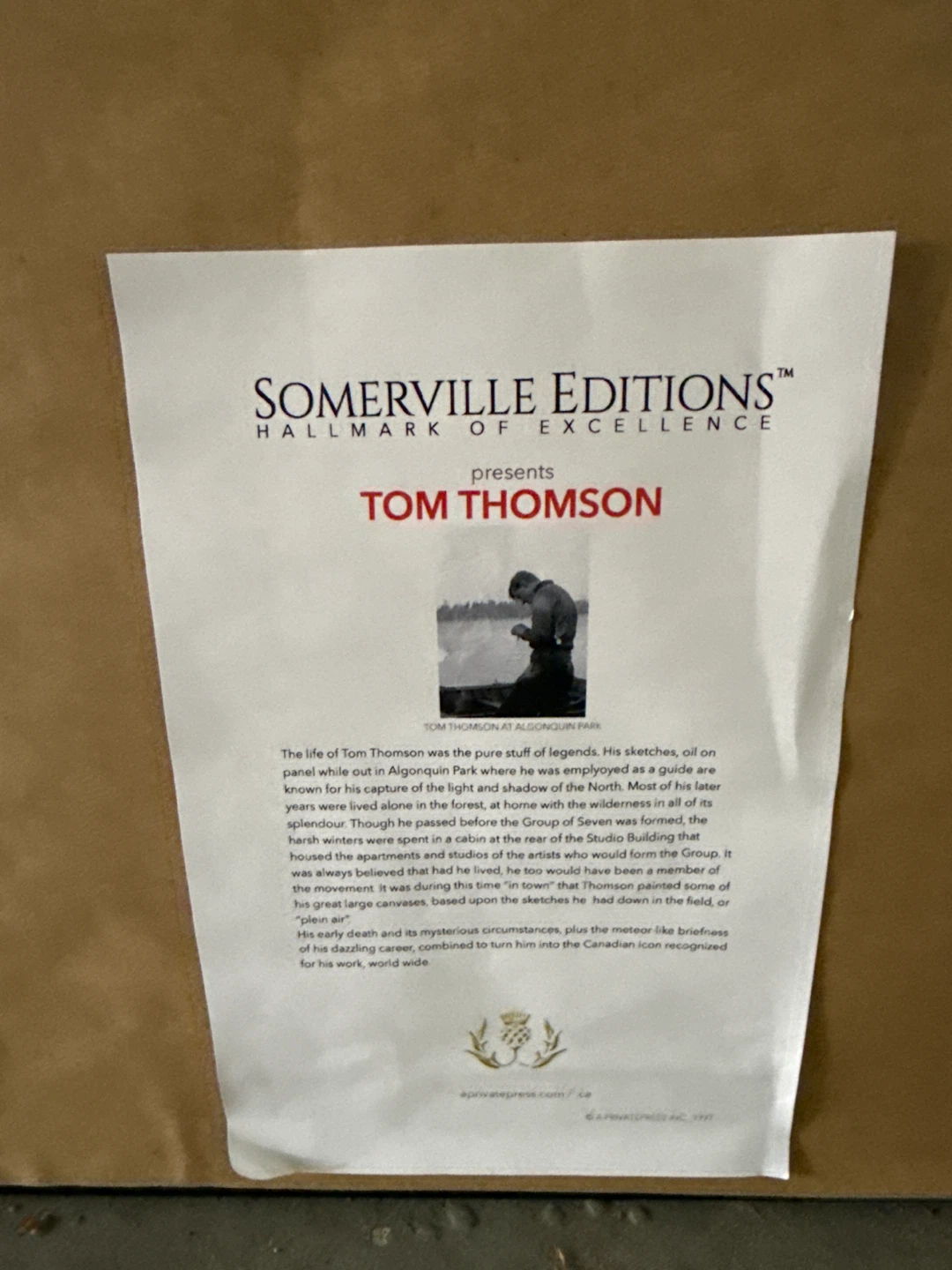 Framed Tom Thomson Print - Autumn Landscape - photo 5
