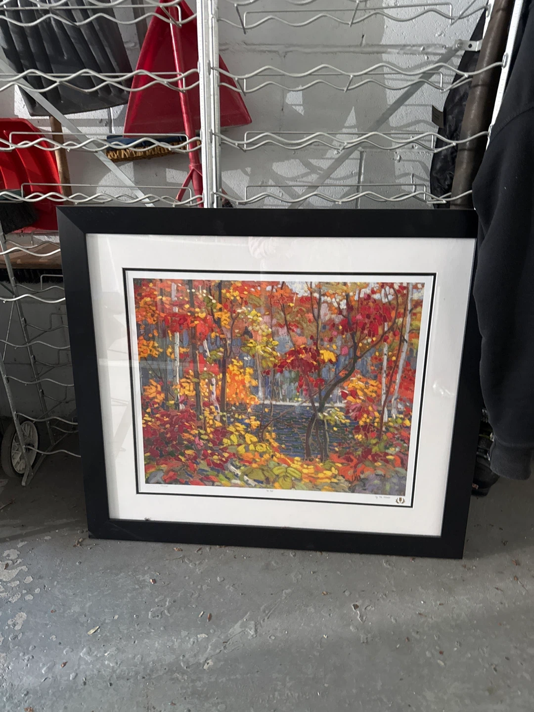Framed Tom Thomson Print - Autumn Landscape - photo 3