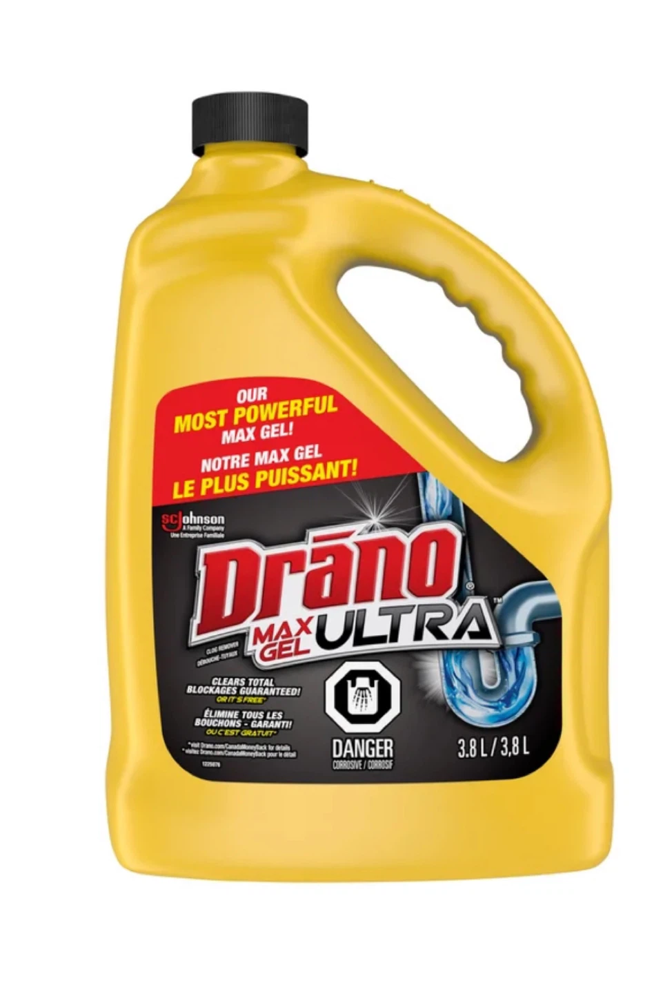 New Drano Max Gel Ultra Clog Remover and Cleaner, 3.8 L