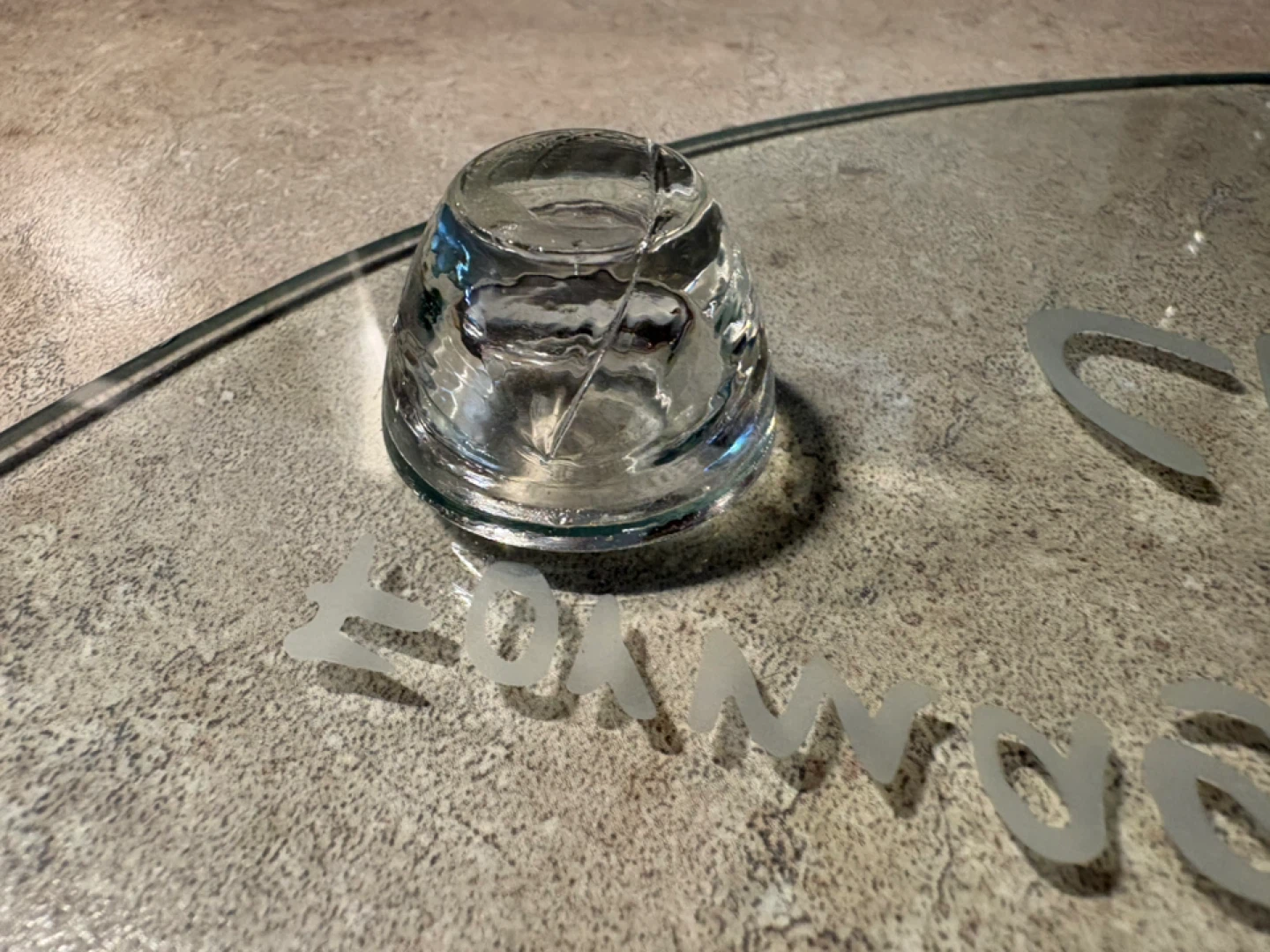 Vintage Glass Cheese Board - photo 2