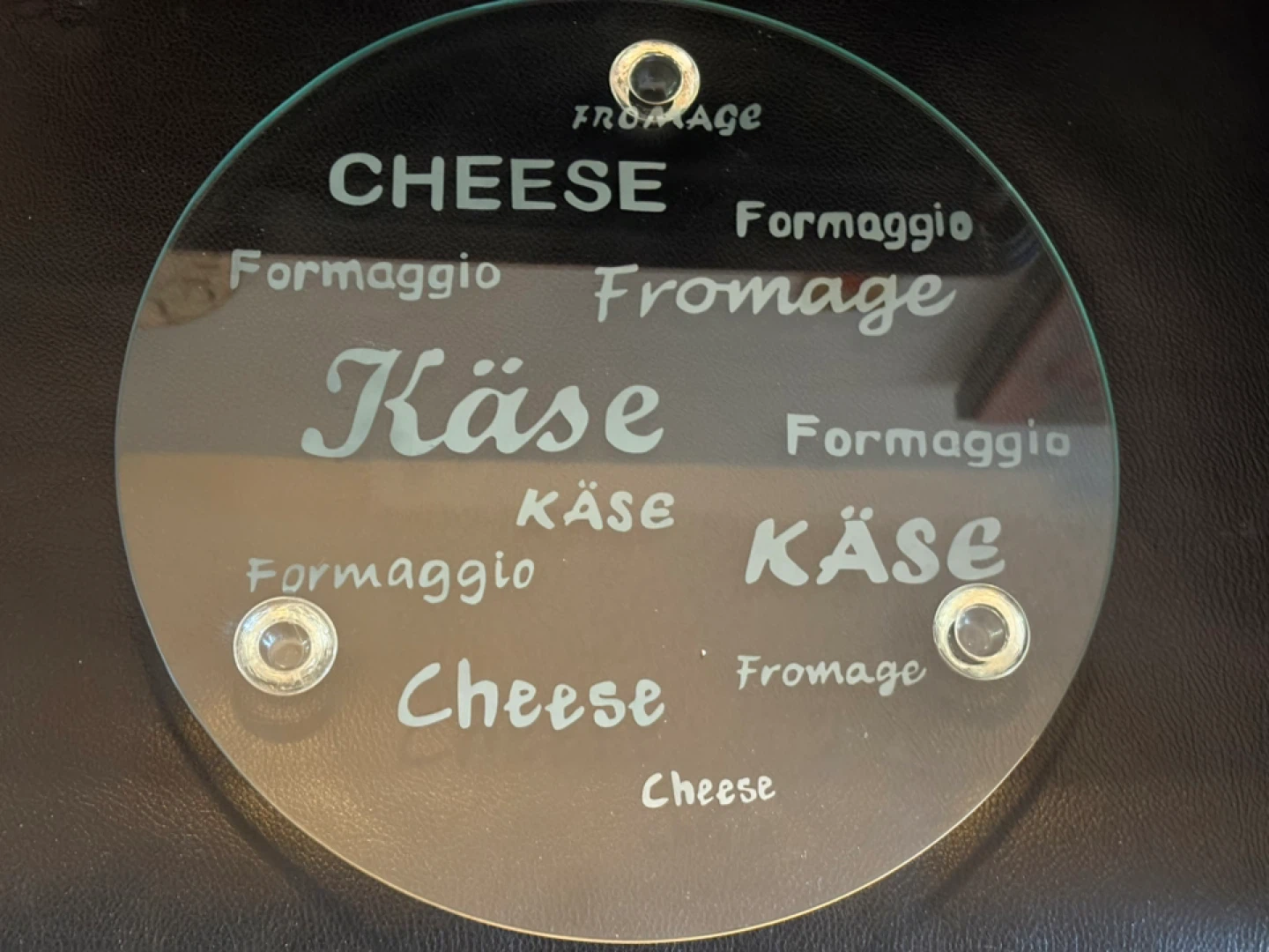 Vintage Glass Cheese Board