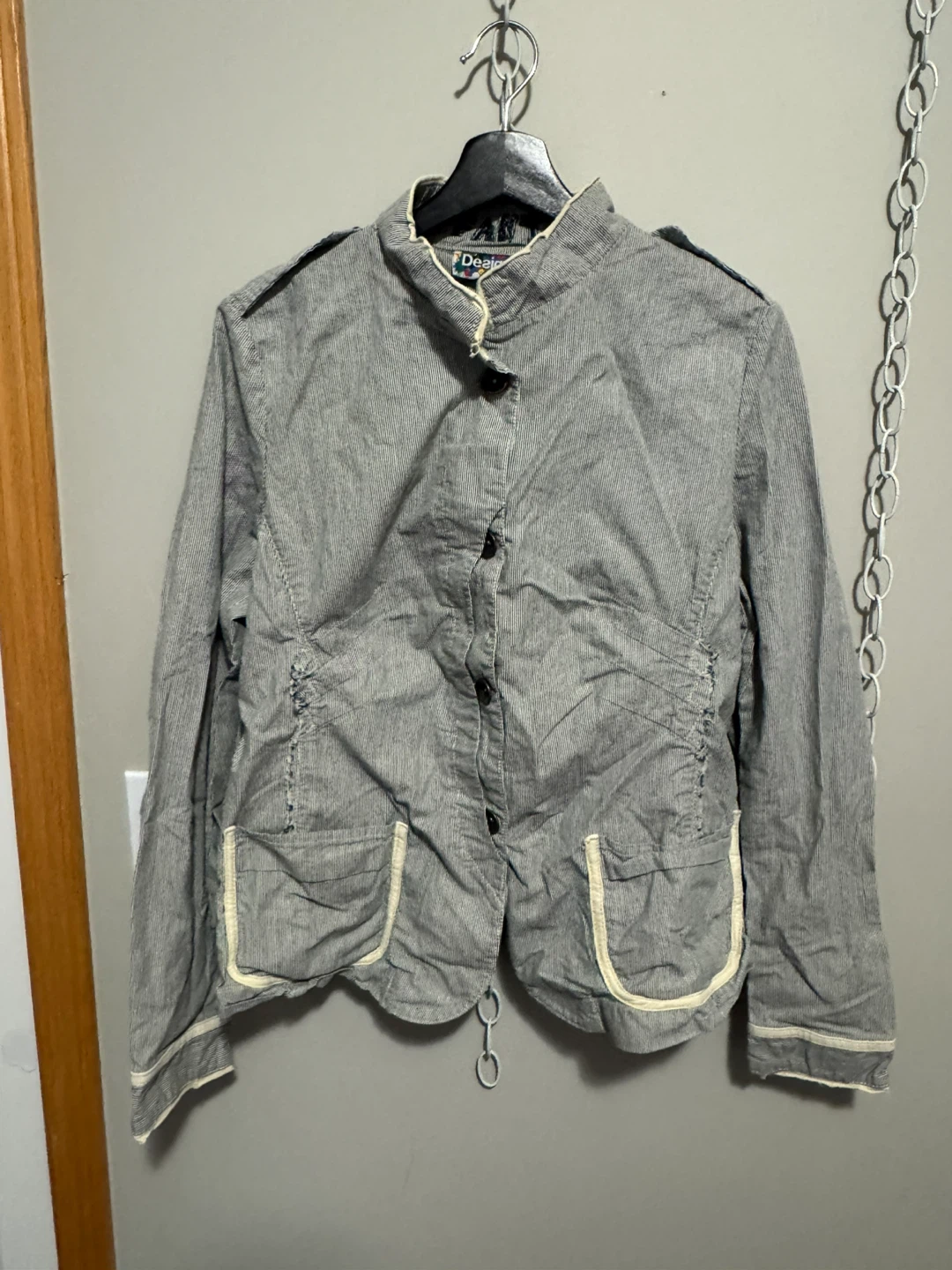Desigual Striped Jacket Size 46