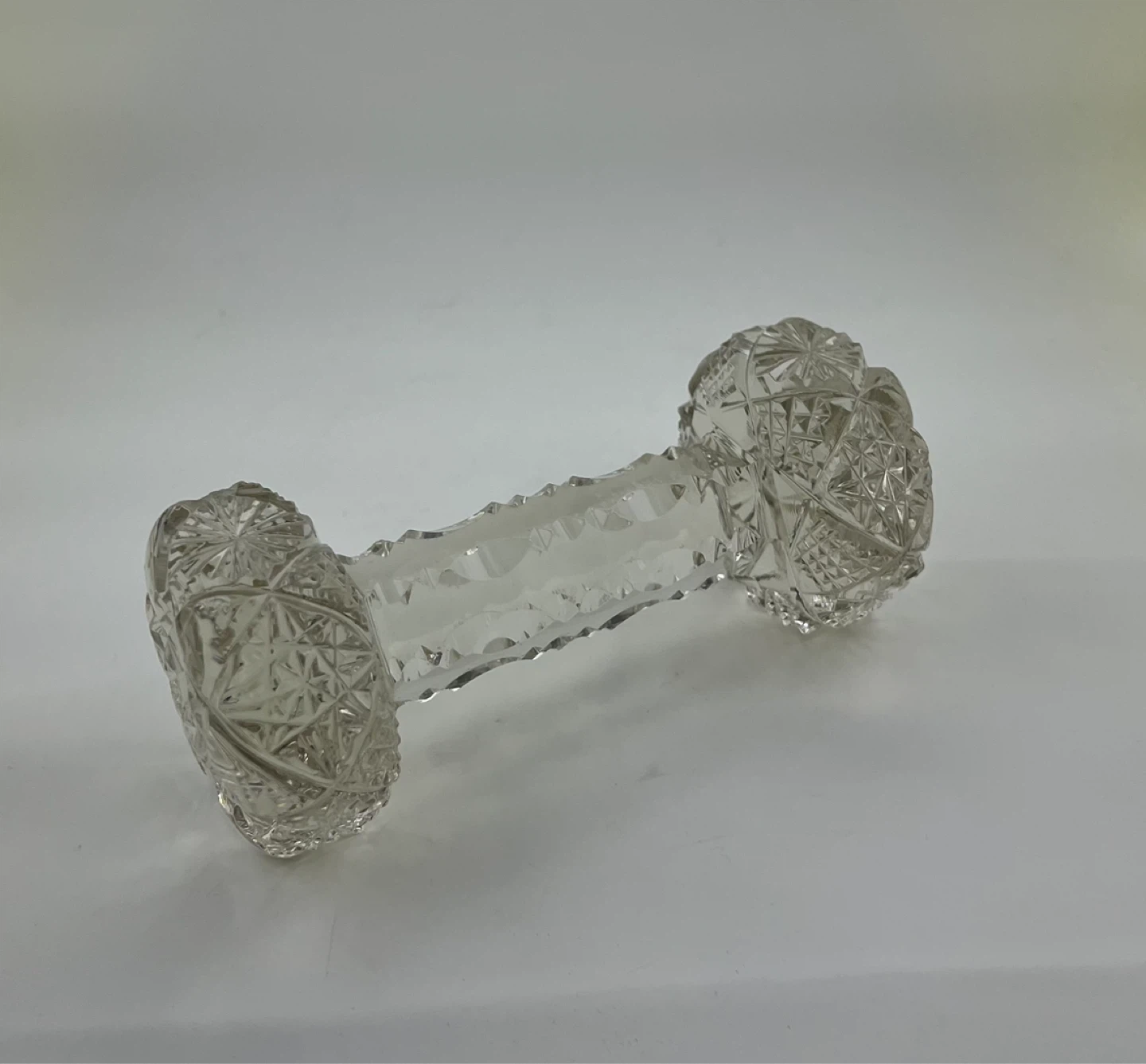 Vintage Crystal Dumbbell Decor