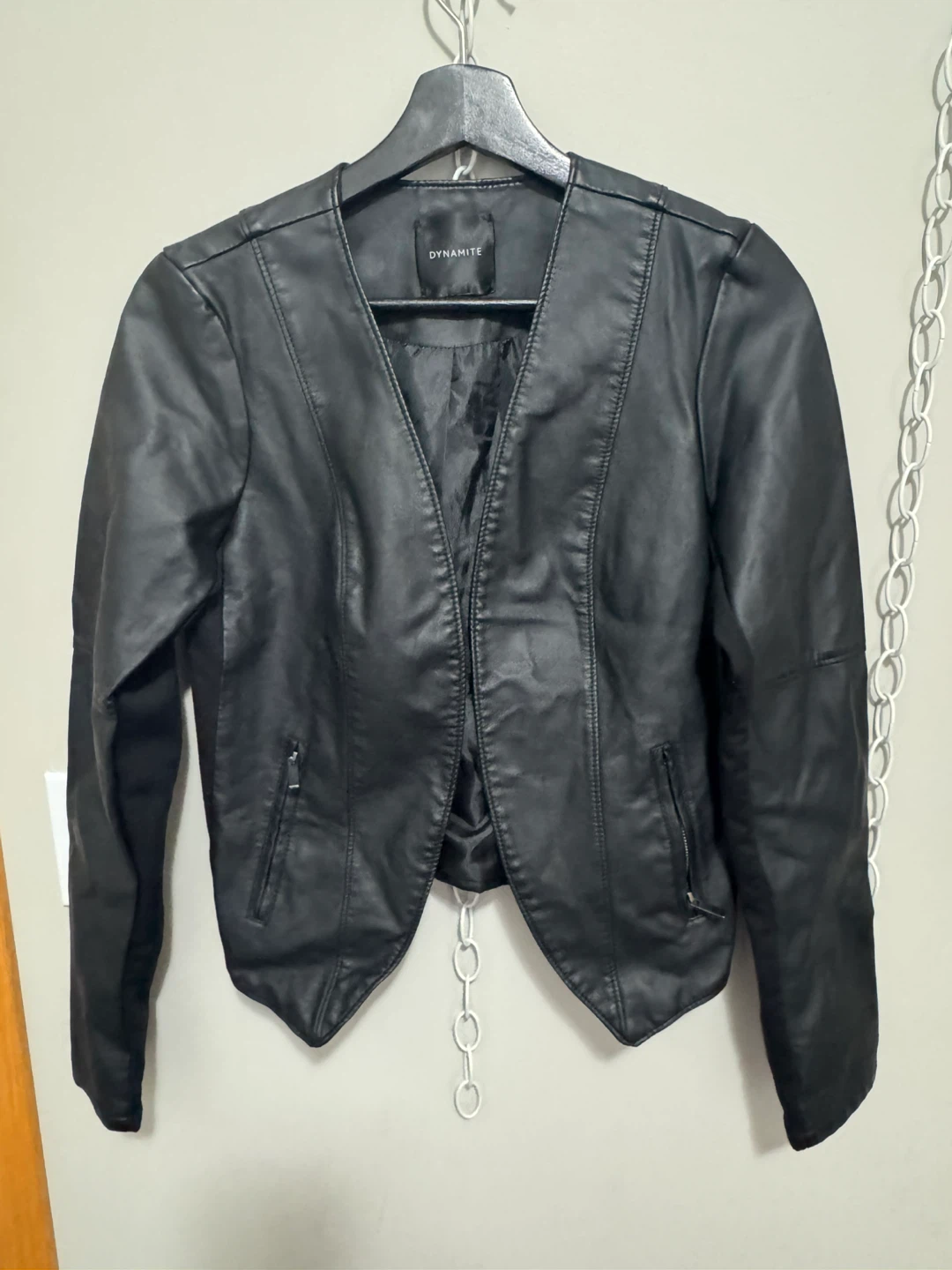 Black Faux Leather Jacket