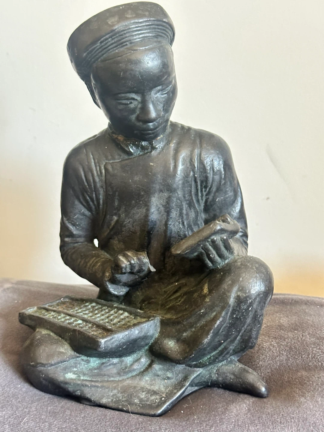 Vintage Austin Productions 1981 Scholar Sculpture with Abacus